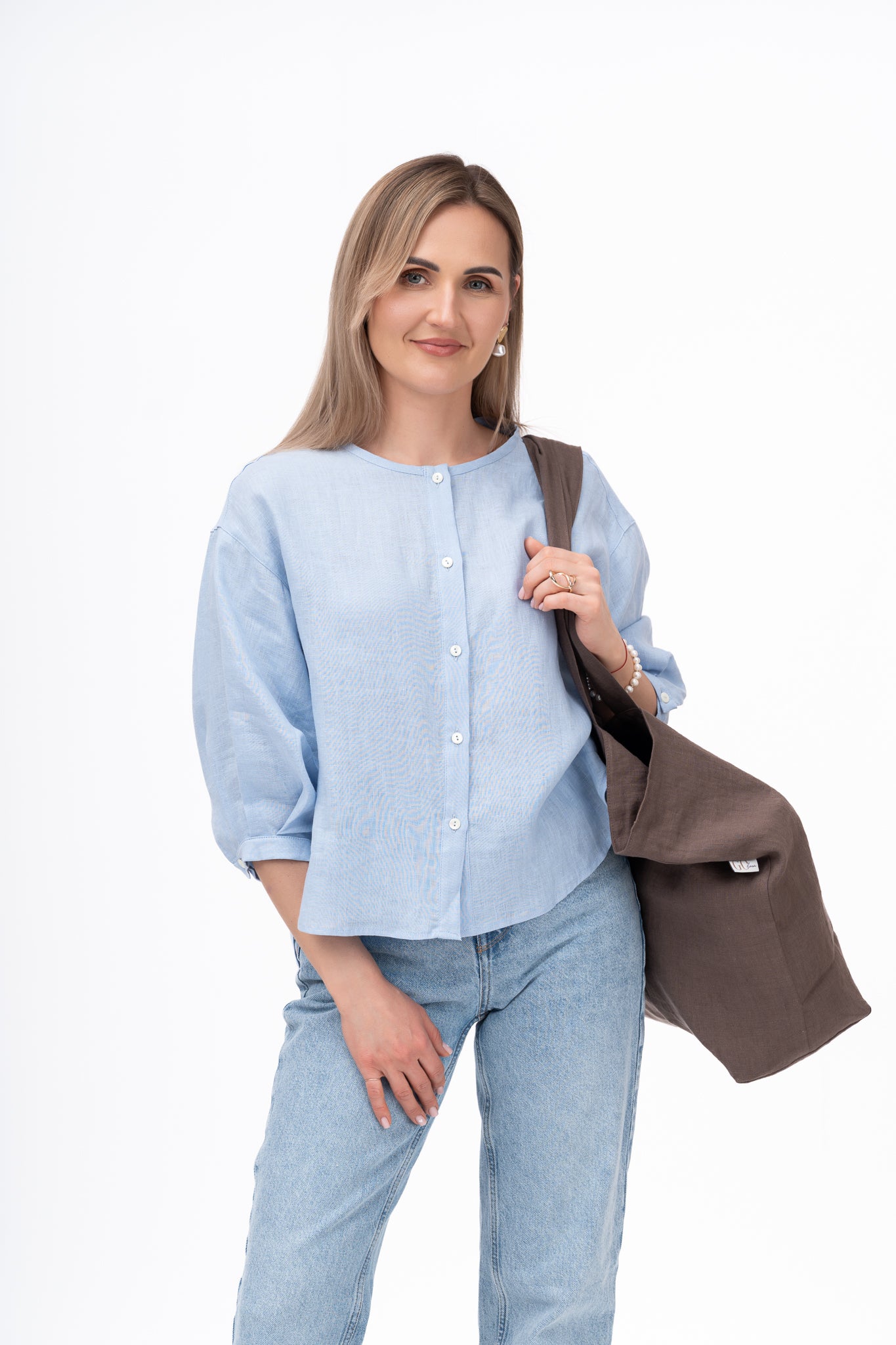 pirkiniu krepšys, lininis, nešiojimui ant peties