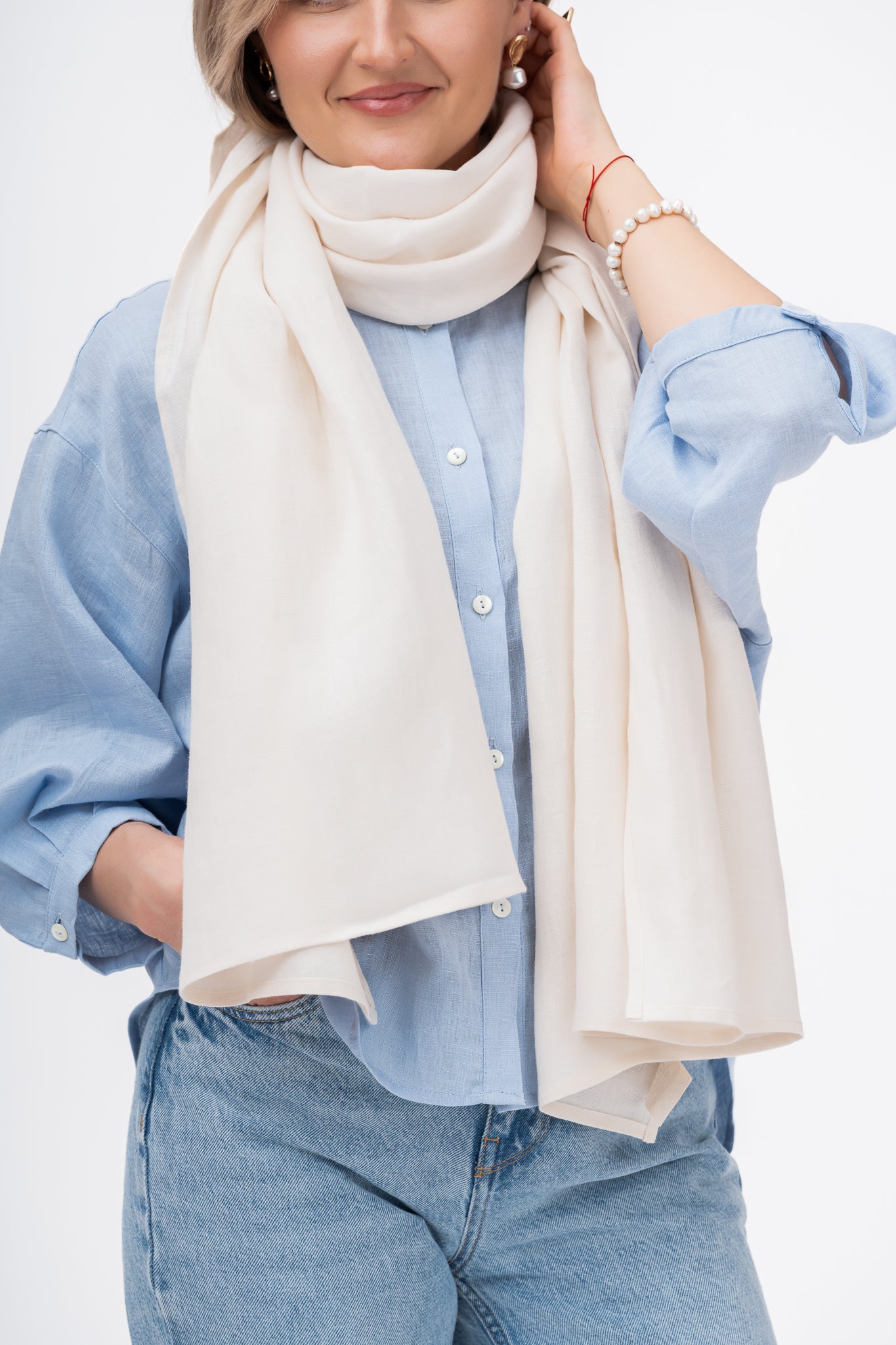 Šalikas - 100 % linas