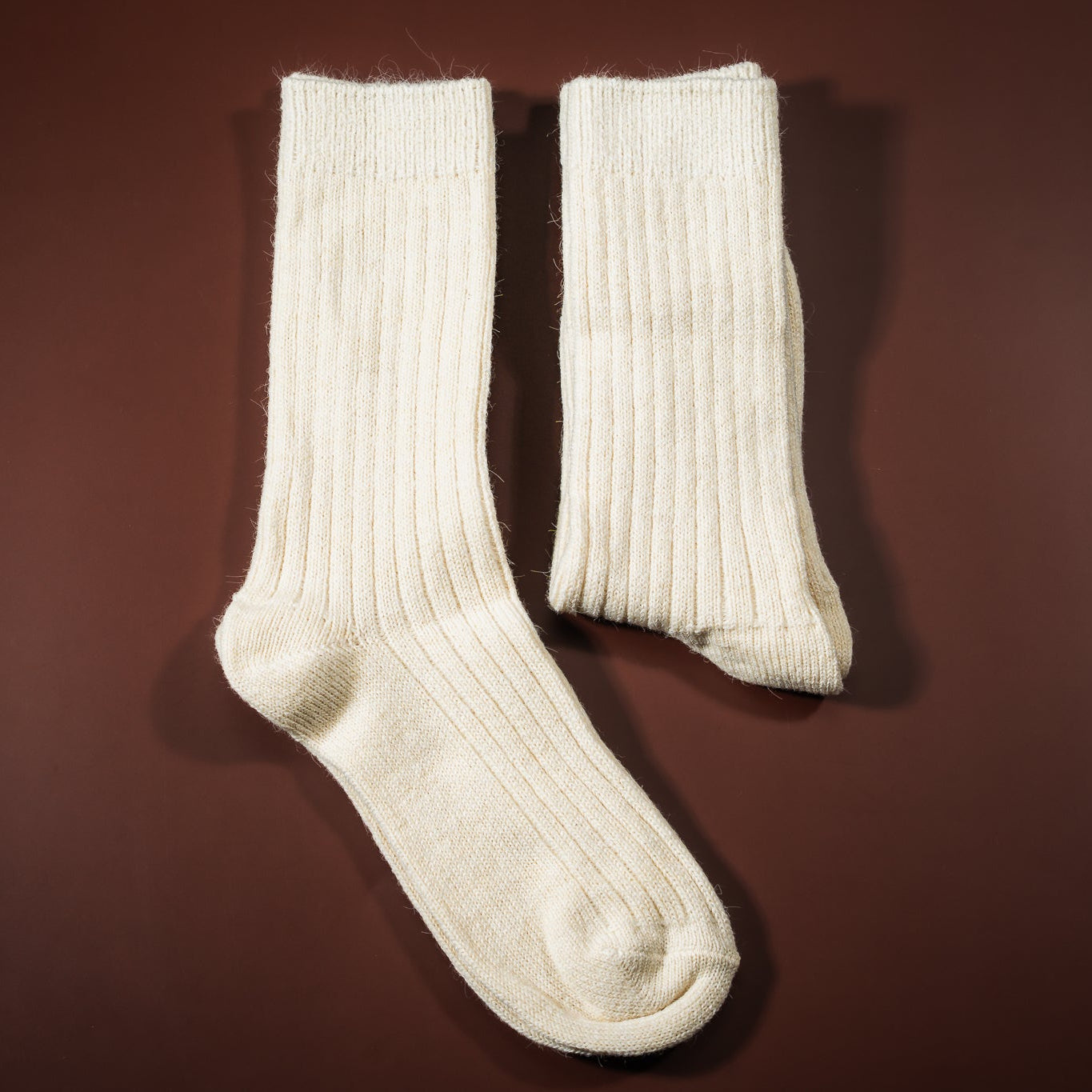 šiltos baltos kojinės