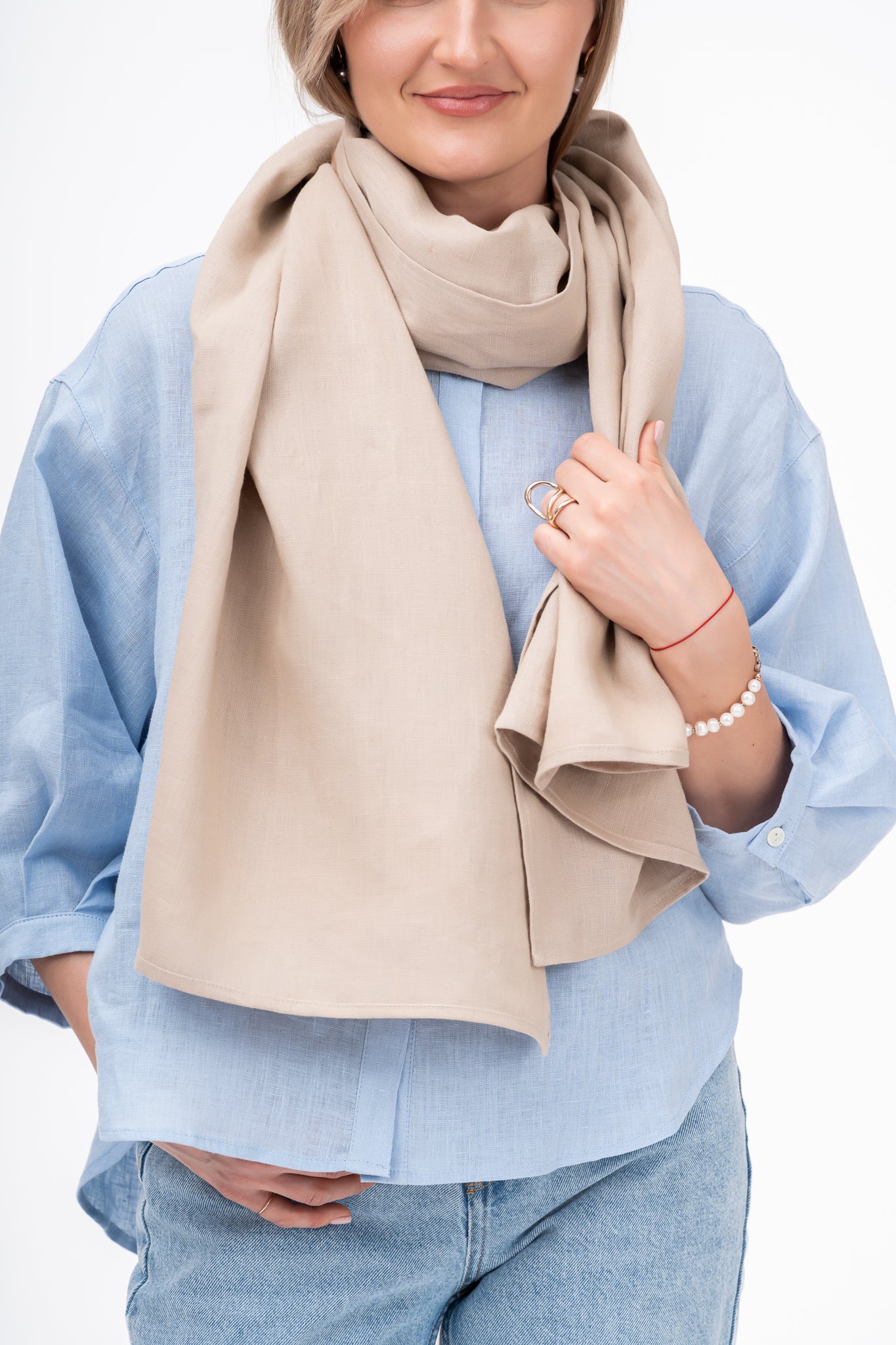 Šalikas - 100 % linas