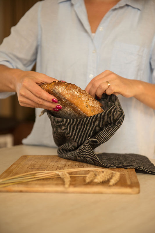 linen bread bag