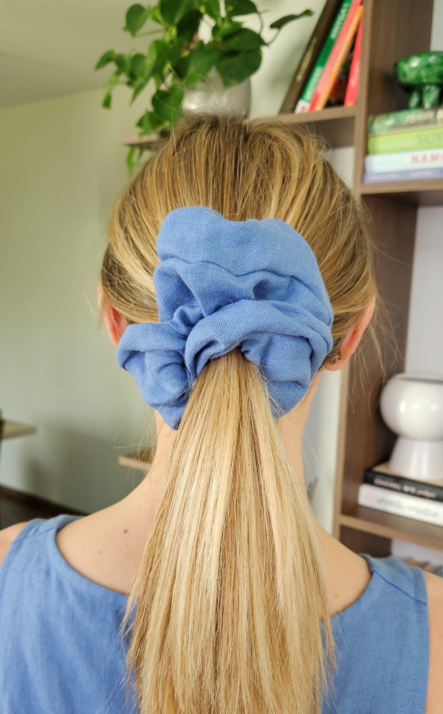 Extra Large Linen Scrunchie - Made from 100 % linen fabric waste!