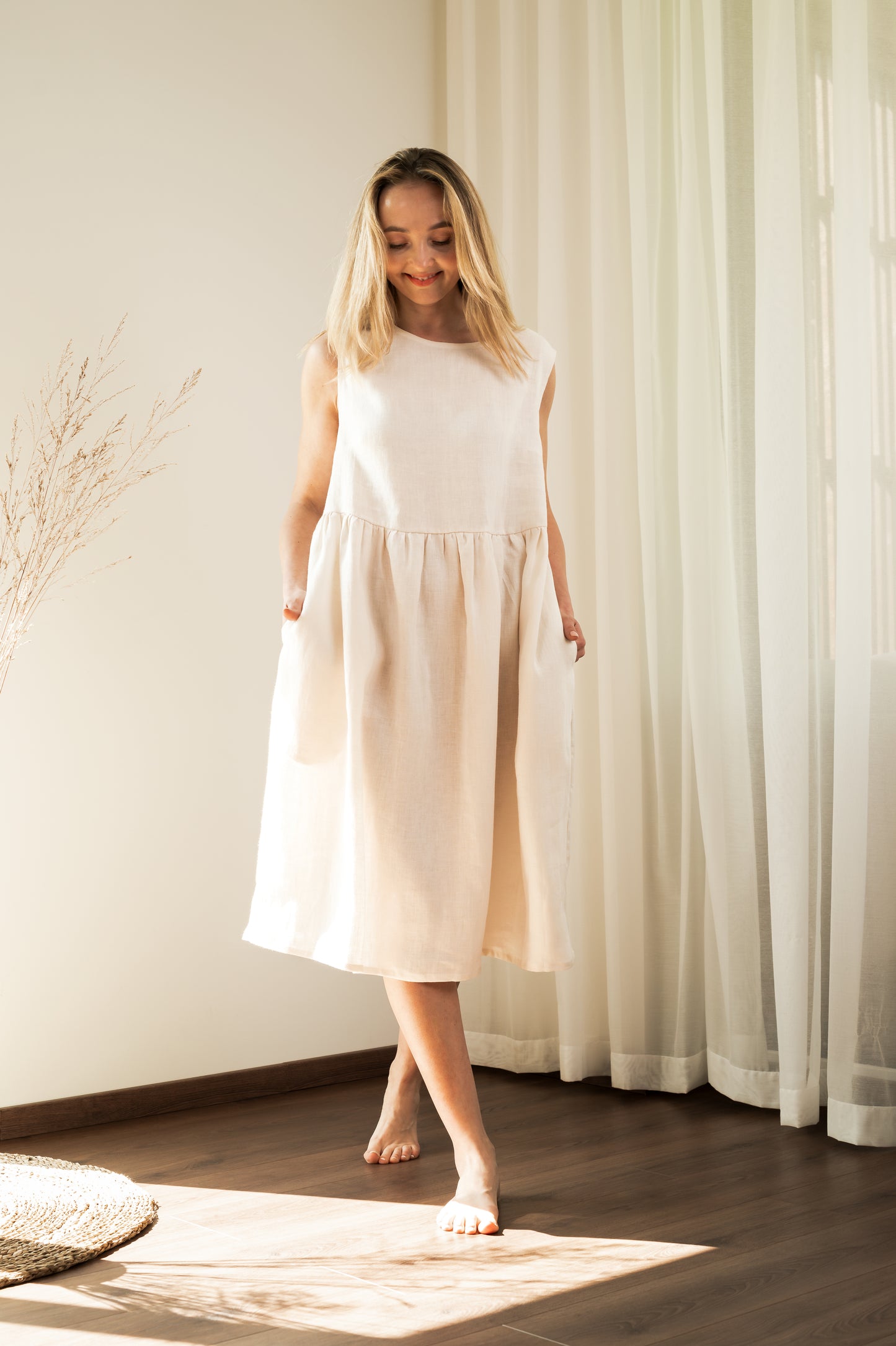 Oversized Linen Dress - Made from 100% linen fabric!