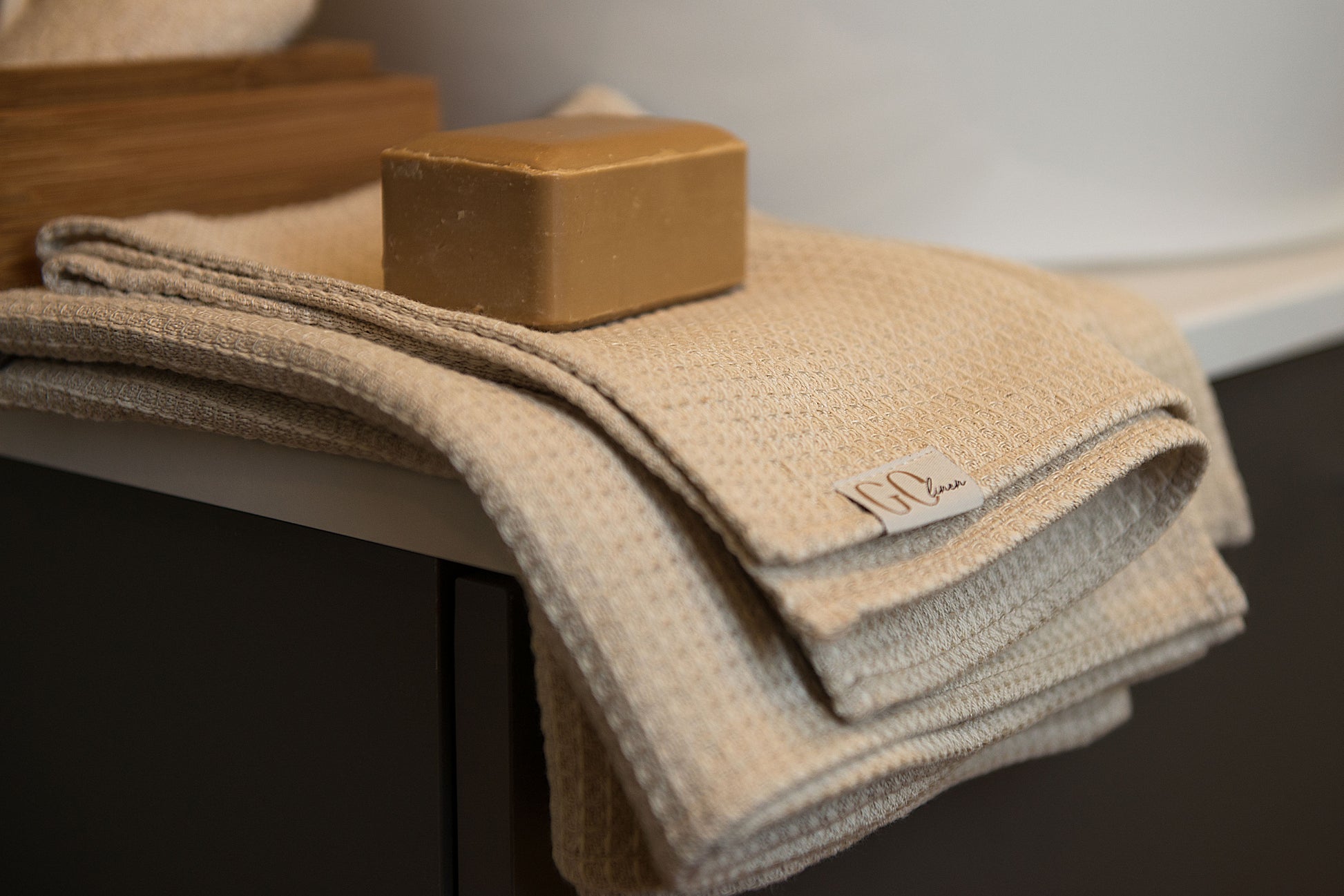 linen waffle towels 